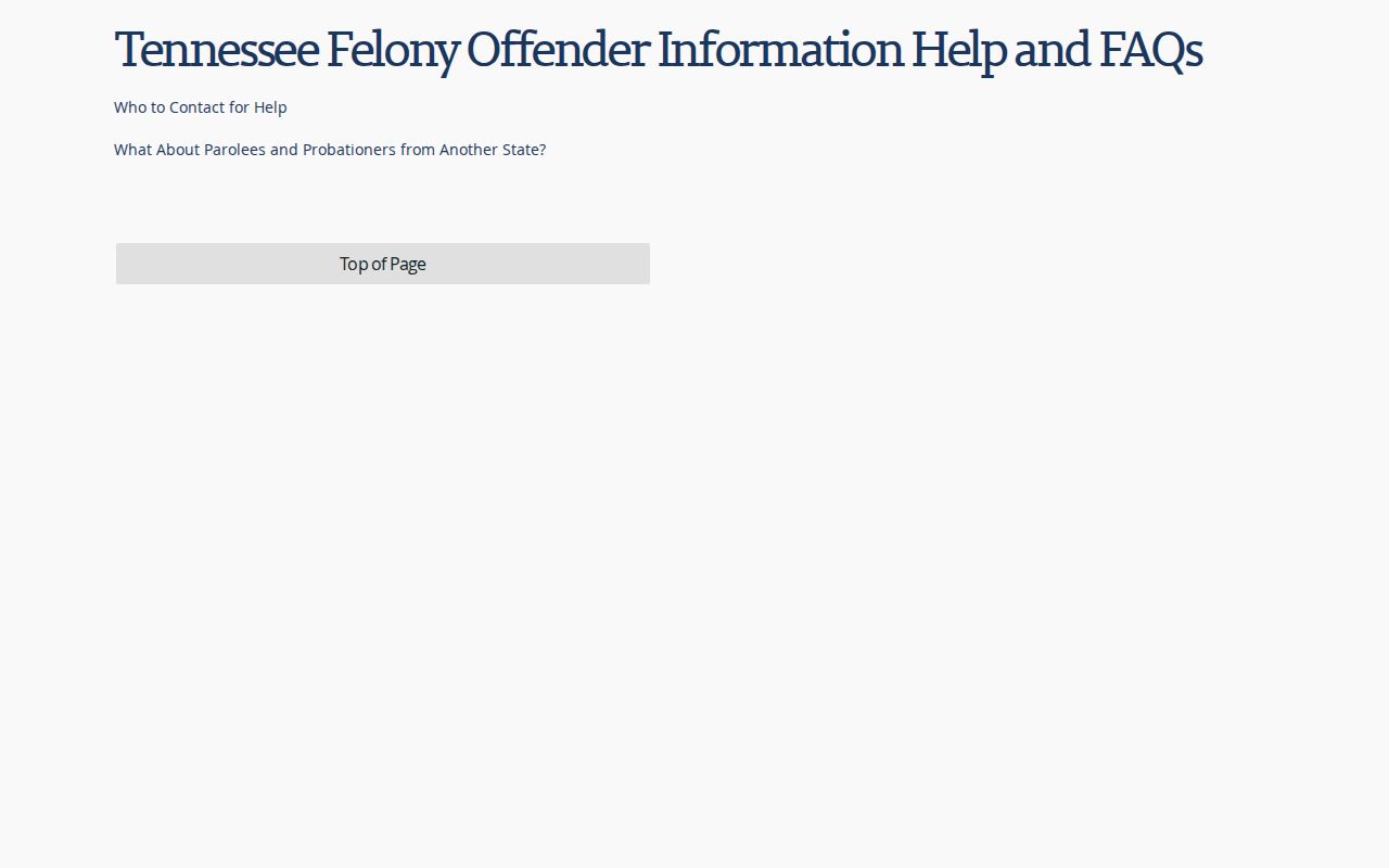 Weakley County projected release date FOIL field definitions